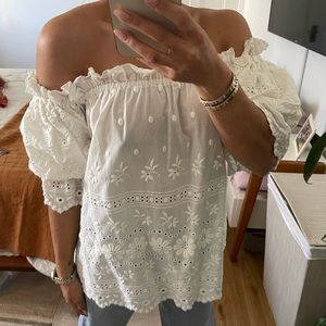 Love shack fancy off the shoulder